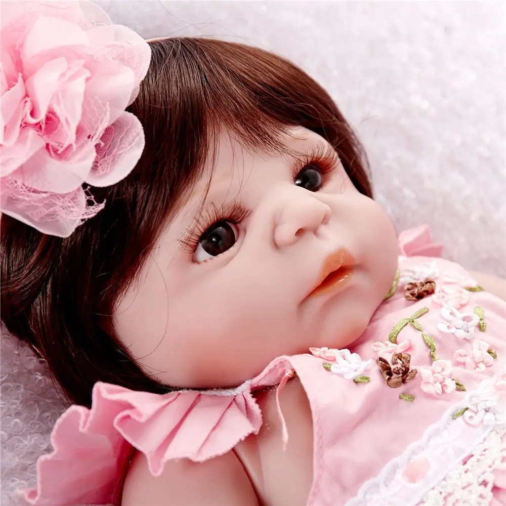 Pickwoo bebes кукла-реборн 48 см 55 см куклы для маленьких девочек Мягкие силиконовые Boneca reborn Brinquedos Bonecas детские подарки игрушки
