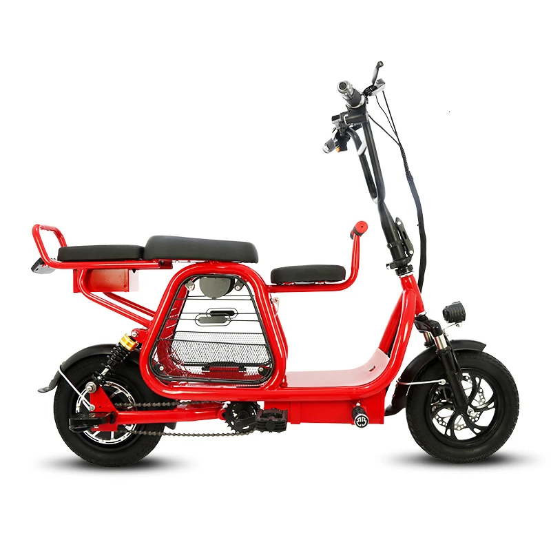 Двухколесный электрический скутер 12 дюймов электрический велосипед 400 Вт 48 В складной портативный мощный электрический велосипед с корзиной для домашних животных