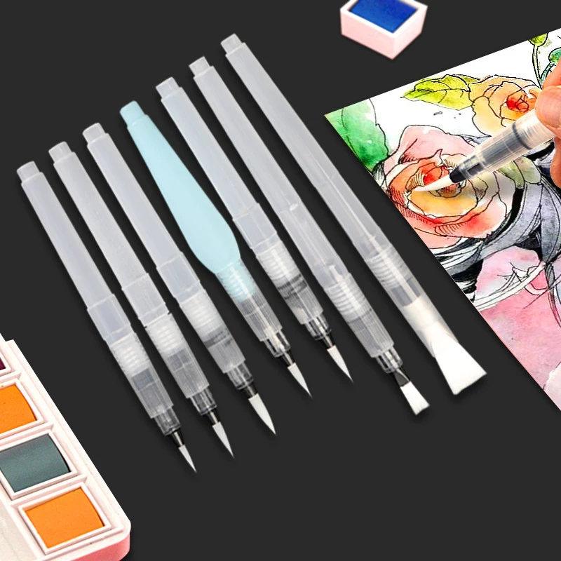 Watercolor Brush Water Color Pen Brush Soft Professional High Quality  Painting Tools Fountain Pens Artist Drawing Art Supplies - AliExpress