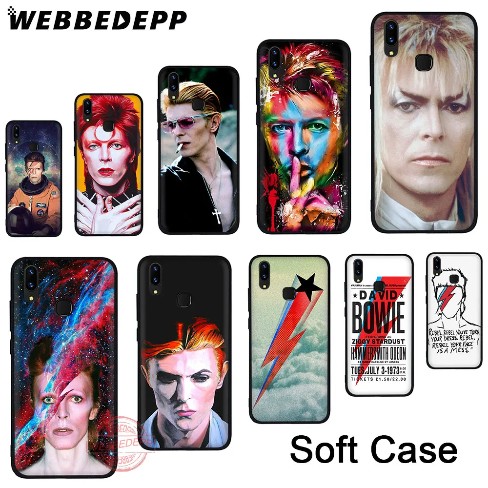 

WEBBEDEPP 26N David Bowie Soft Silicone Phone Case for Huawei Y6 Y7 Y9 Prime P Smart Plus Z 2018 2019 Back Cover