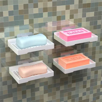 

1PC Bathroom Shower Soap Box Dish Storage Plate Tray Holder Case Soap Holder Housekeeping Container Organizers
