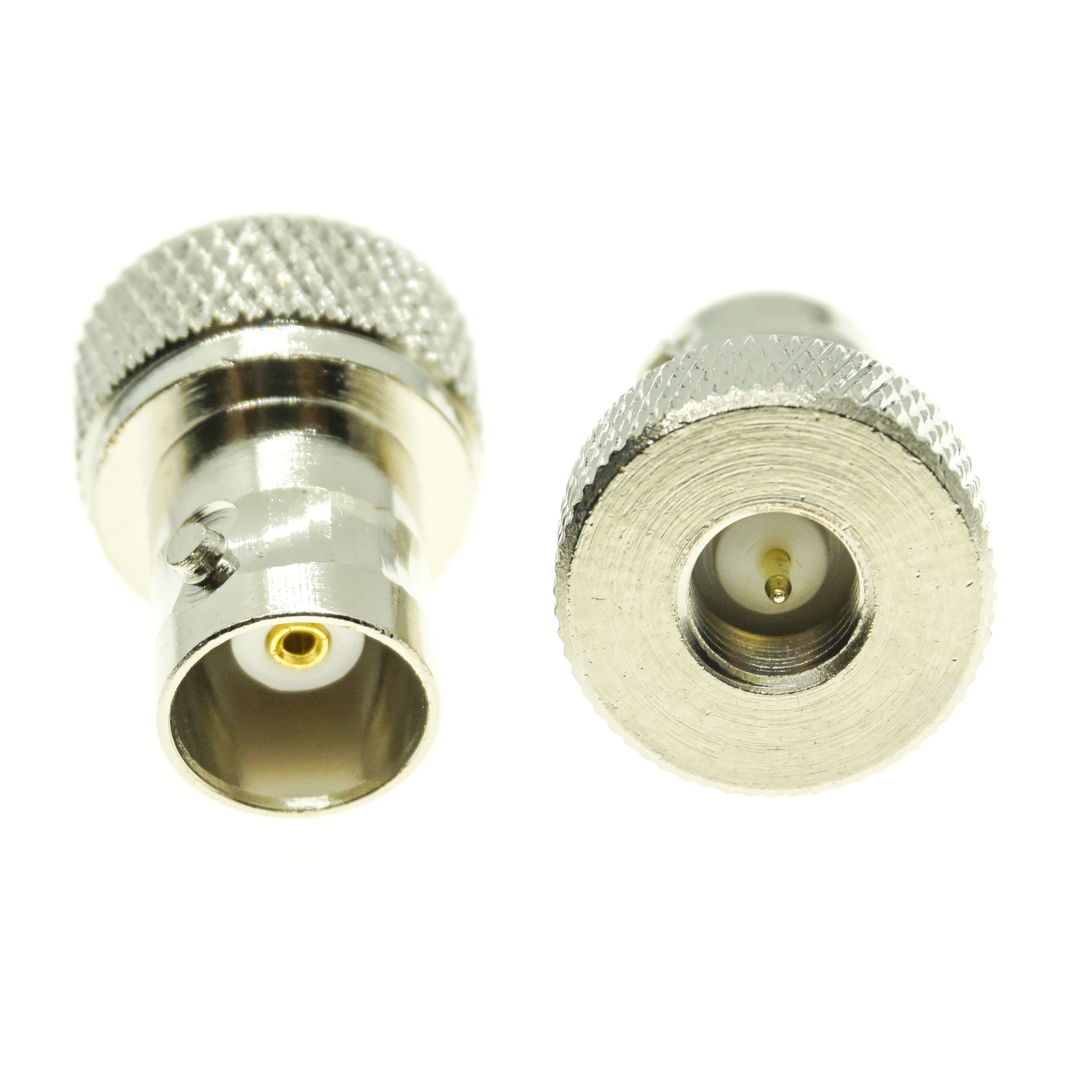 

BNC To SMA Connector Antenna BNC Female to SMA Male Plug Nickel Plated Q9 Straight Coaxial RF Adapters for Vertex Icom Kenwood