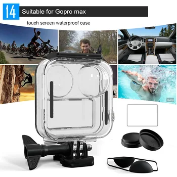

Anti-scratch Tempered Film Lens Protective Covers Reasonable Storage Convenient Access Waterproof Shell for GoPro Max
