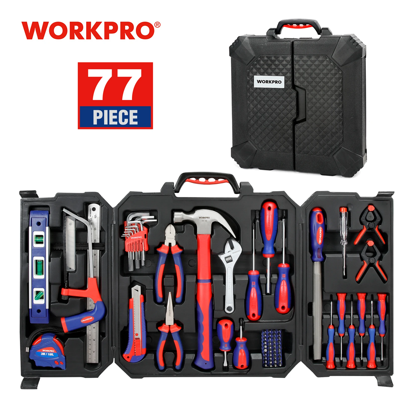  Набор инструментов для домашнего ремонта WORKPRO 77/201 