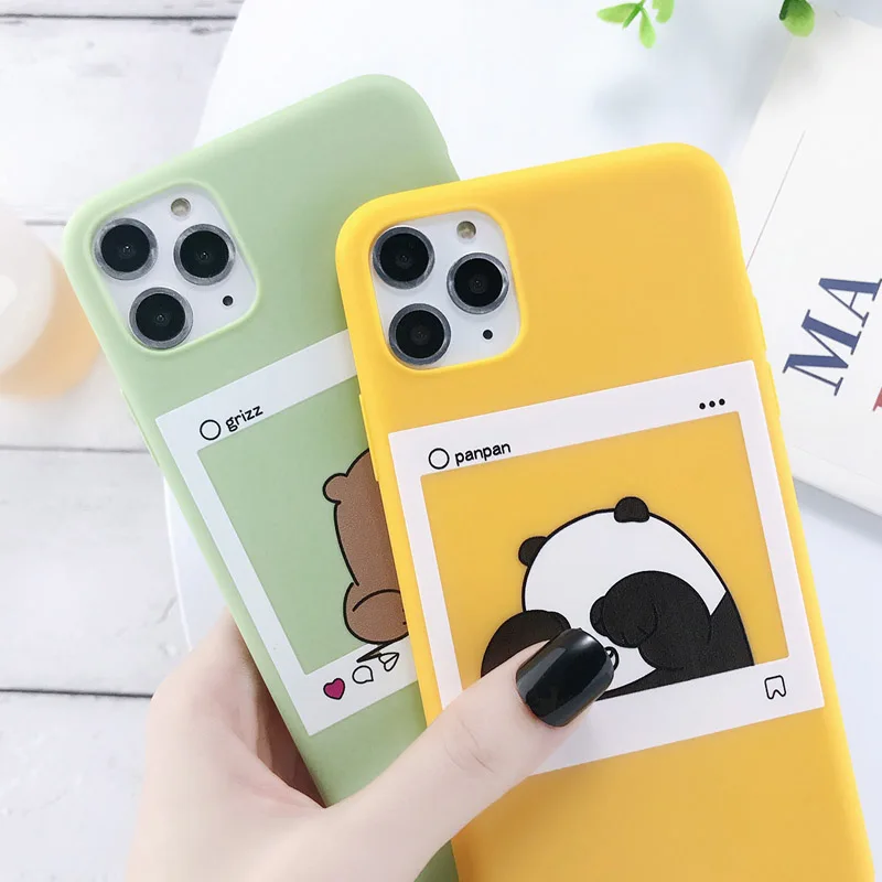 Чехол Lovebay для телефона iPhone 11 Pro Max X XS XR Xs Забавный мультяшный Мишка мягкий