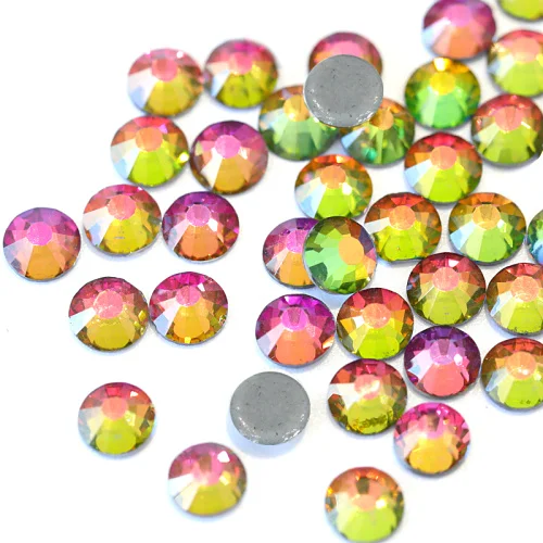 Rainbow AAAAA лучшее качество стразы исправление стразы Красочные железные стразы на стекло стразы горячей фиксации стразы свадебное платье Y0577 - Цвет: Rainbow