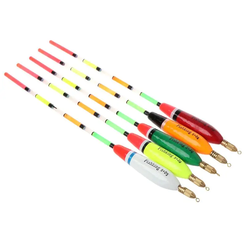 5 шт./лот поплавки для рыбалки 3+ 2G/4+ 2G/5+ 2G/6+ 2G г для ловли карпа - Цвет: 5