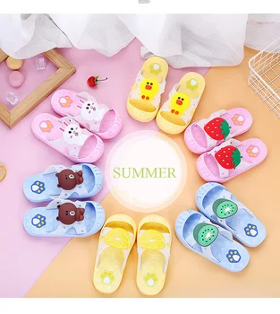 

FZNYL Children Beach Slipper Baby Soft Floor Indoor Beach Swim Boys And Girls Anti-slip Home Barefoot Kids Slippers
