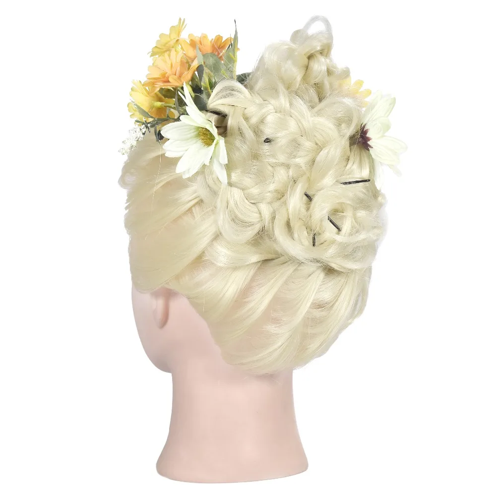 cabelo com 65cm cabelo loiro cabeça de