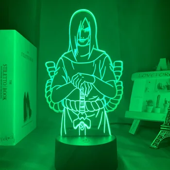 

Acrylic 3d Lamp Naruto Orochimaru Figure Nightlight for Kids Bedroom Decor Cool Child Gift Room Desk Lamp Anime Led Night Light