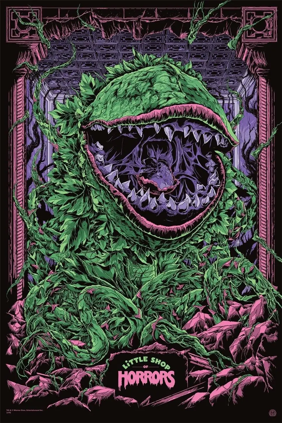 Little Shop Of Horrors (Custom Artwork) Shirt W Options Full Front Casual Tee | Мужская одежда