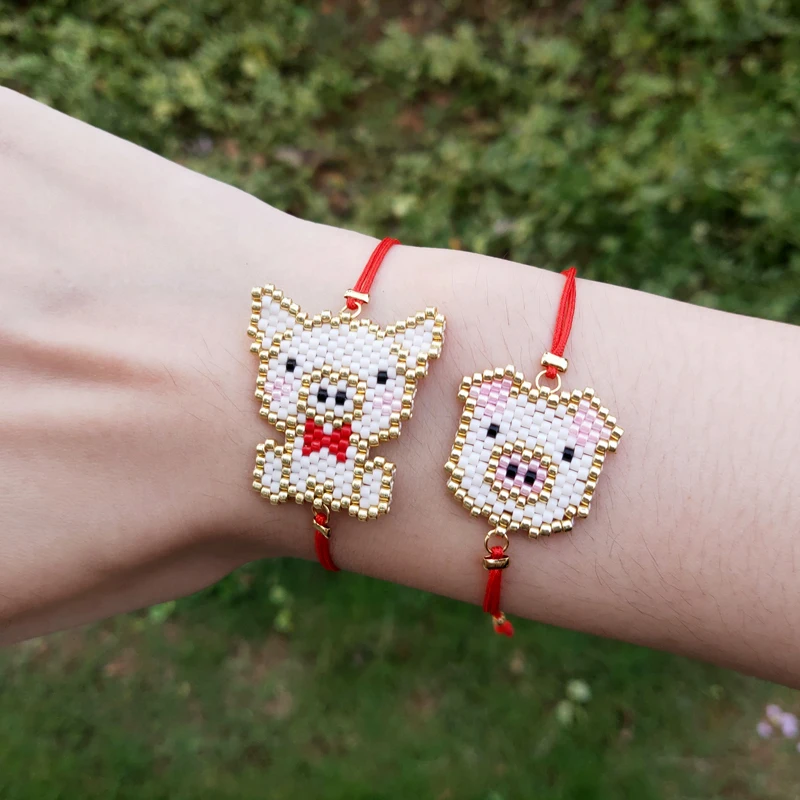 Женский браслет из свиной свинки FAIRYWOO милые браслеты с подвесками аксессуары
