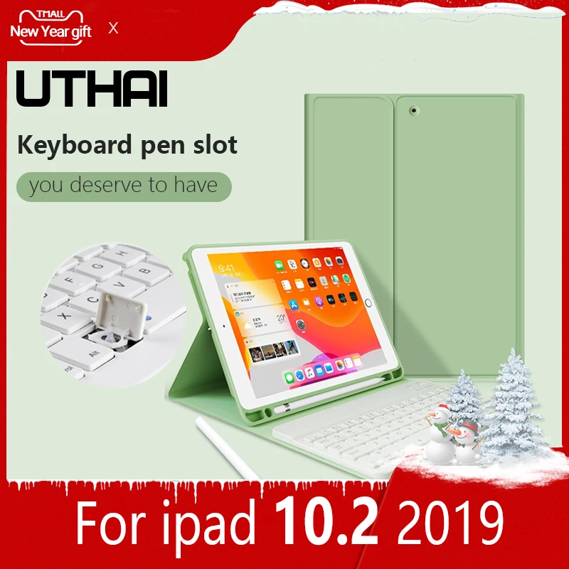 Чехол UTHAI E020 для iPad 10 2 2019 Универсальный Ультратонкий чехол с магнитной