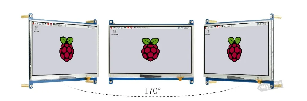 Waveshare 7 дюймовый HDMI ЖК-дисплей 1024*600 резистивный Сенсорный экран ЖК-дисплей Дисплей планшет, интерфейс HDMI, для Raspberry Pi