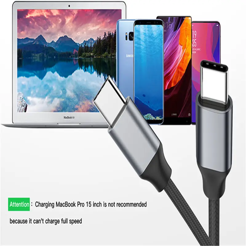 Ranipobo PD 3A usb type C кабель быстрая скорость USB 3,1 type-C разъем для зарядки и синхронизации данных USB-C кабель код для Macbook Google Nexus