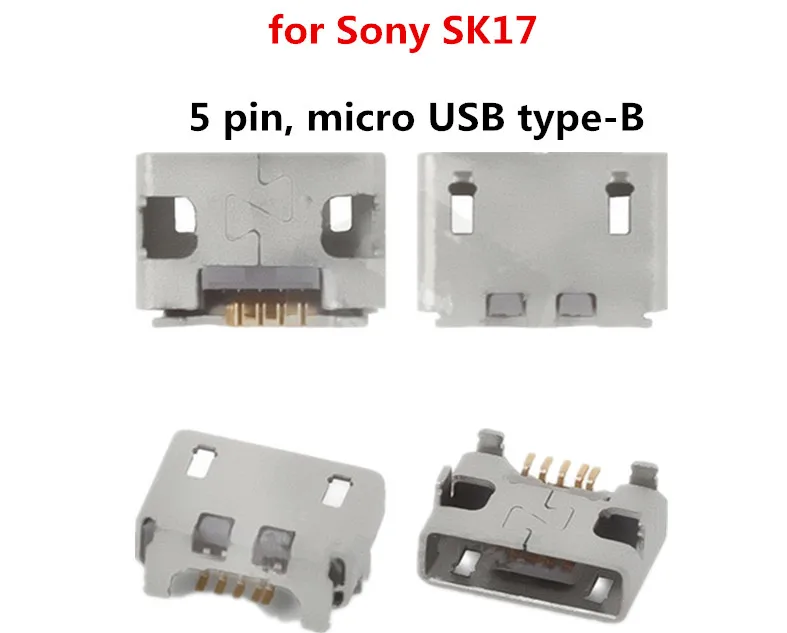 5 шт. в упаковке USB зарядный разъем для sony SK17 (5 pin micro type-B) зарядки | Мобильные