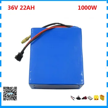 

36 Volt Electric bike battery 36V 22AH lithium ebike battery pack for 1000W 750W Motor 18650 cell 30A BMS 2A Charger