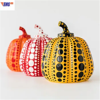 

Nordic Resin Yayoi Kusama Wave Point Pumpkin Craftwork Sculpture Decoration Creative Coffee Shop Showcase Ornaments X2674