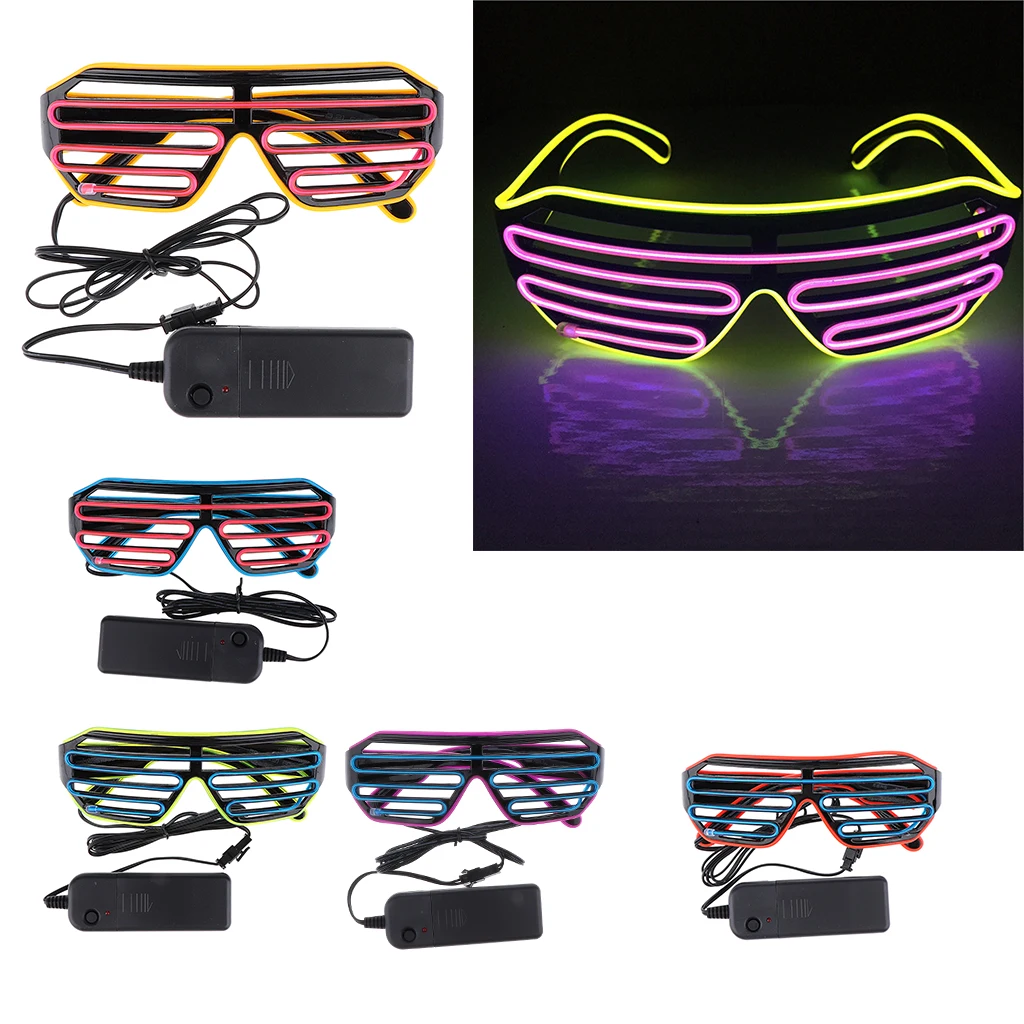Хэллоуин Светодиодный светильник с затвором маска для глаз маскарадные маски