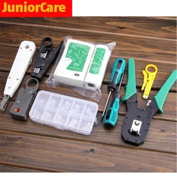 

Portable LAN Network Repair Tool 11pcs/set RJ45 RJ12 CAT5 CAT5e Kit Utp Cable Tester AND Plier Crimp Crimper Plug Clamp PC
