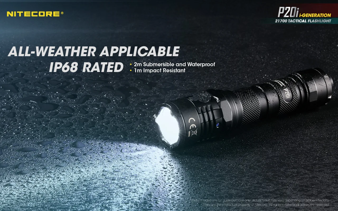 1800lumens com 4000mah Nitecore Original Lanterna Tática Usb Recarregável Super Brilhante Bateria Auto-defesa Flashligh P20i 17 High Quality Luzes e Iluminação