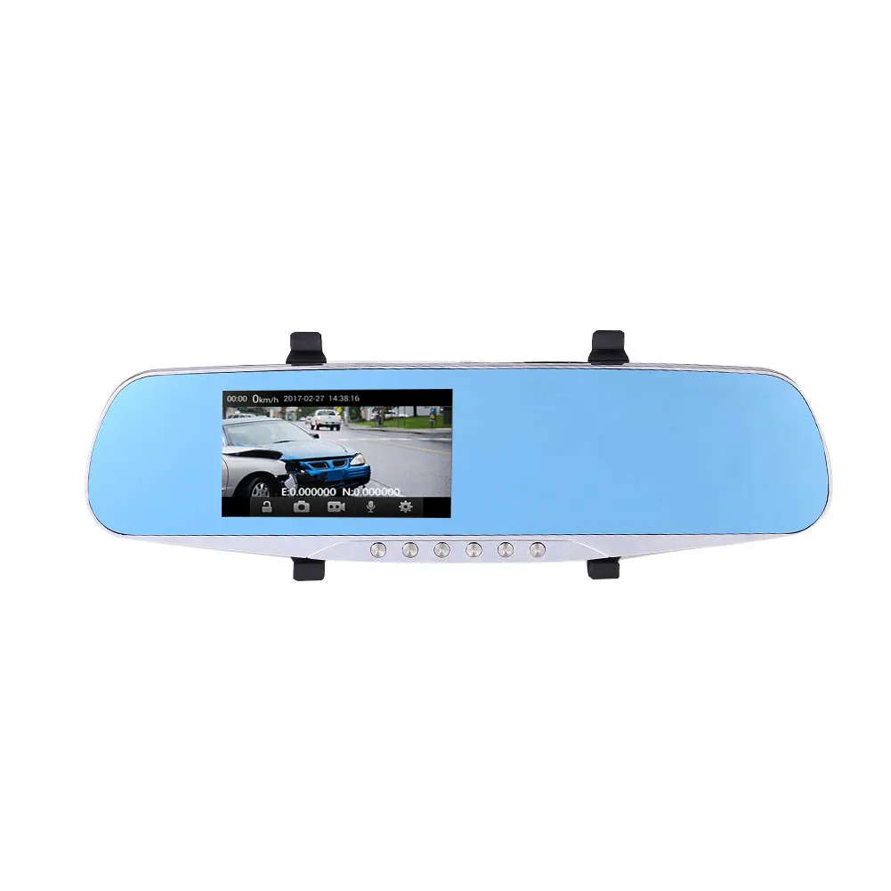 Vehemo Recorder Camera Dash Cam Car Black 1080P 4.3 Inch HD Dual Lens 12MP Car Accessories
