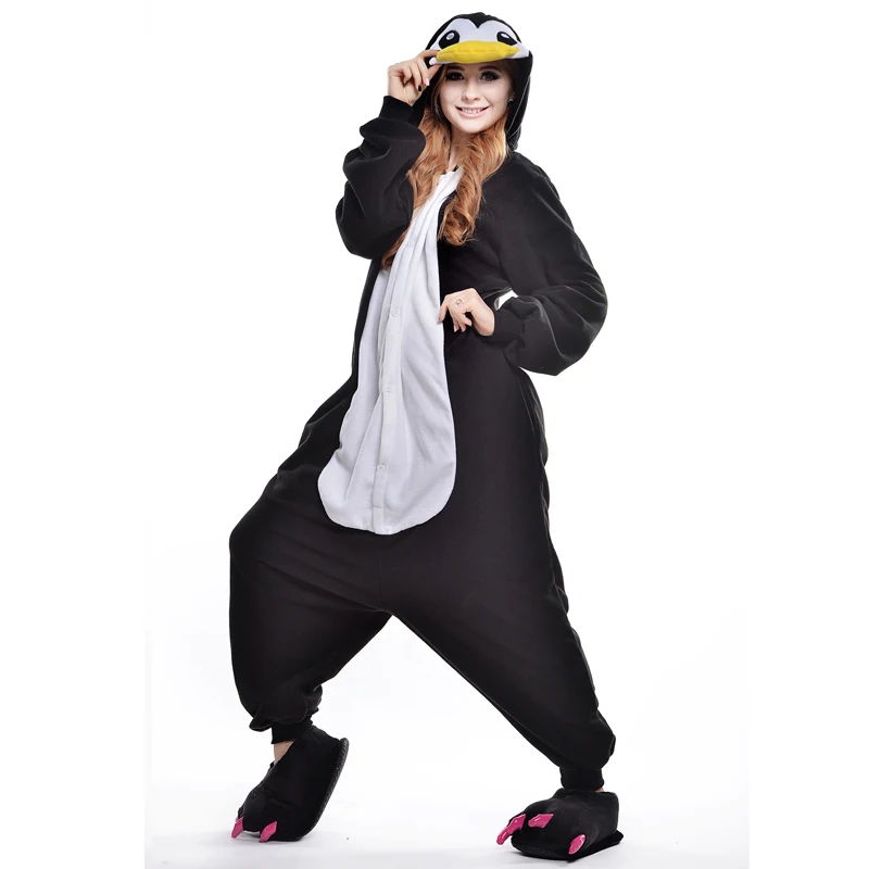

Penguin Unisex Adult One-Piece Pajamas Cosplay Onesies Large Cartoon Adult One-piece Animal Sleepwear Pyjamas Christmas Costume