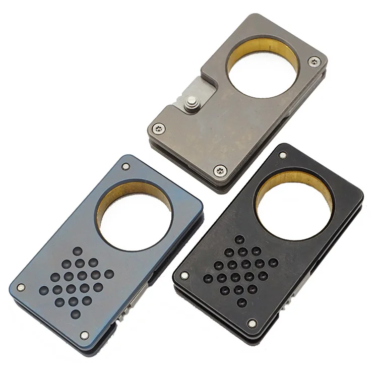 

A143 Outdoor Super Mini Cut-Off Paper Unpacking Knife Titanium TC4 Portable Mini EDC Tool Necklace Pendant