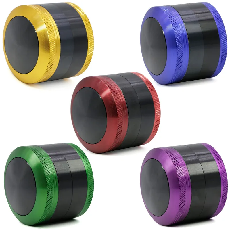 

Large Herb Grinder 63mm 4 Layer Convex Cover Hight Quality Tobacco Grinder Crusher Weed Accessories