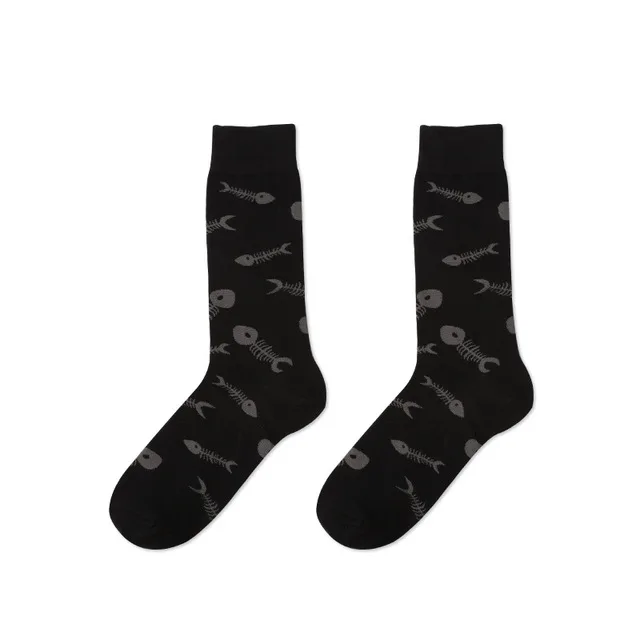 Personal Fashion Tide Brand Cotton Sock Medium Long Leg Socks for Men - Цвет: 008