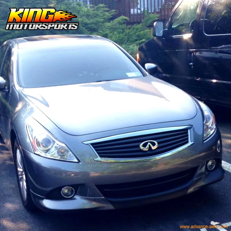 Подходит для 10 11 12 13 Infiniti G37 Sedan 4Dr OE стиль переднего бампера спойлер комплект