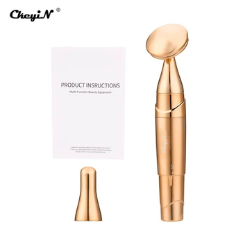 

CkeyiN 2In1 Facial Massager Eye Roller High Frequency Vibration Face Lifting Firming Anti Aging Remover Skin Care Tools