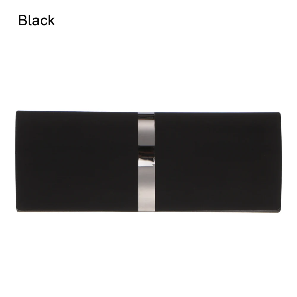 black 1 шт., роскошная металлическая коробка для очков, унисекс, винтажные очки Caseb, для путешествий, офиса, портативный держатель для очков, аксессуары для очков - Цвет: black
