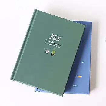 

114 Sheets Agenda Planner Notebook Deer/Fish/Leaf Design Notebook DIY Weekly Monthly Daily Diary Stationery Notebook Planners