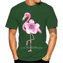 Nowe koszulki damskie Flamingo kwiatowy kwiat 90s styl moda wiosna letni t-shirt Top Lady graficzne kobiece drukuj ubrania Tee t-shi tanie i dobre opinie CASUAL SHORT CN (pochodzenie) COTTON Cztery pory roku Na co dzień Z okrągłym kołnierzykiem tops Z KRÓTKIM RĘKAWEM