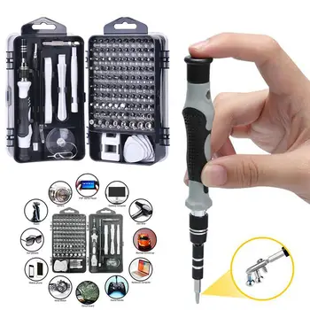 

115pcs Magnetic Precision Screwdriver Tool Set For Watch Mobile Phone Computer Disassemble Vanadium Steel Durable Tool Kit