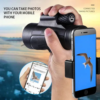

Telescope Smartphone Portable Telescope Mini 10x42HD High Power HD Low Light Level Night Vision binoculares single eye monocle