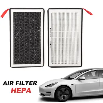 

2 Pack Tesla Model 3 Air Filter HEPA Activated Carbon Tesla Air Conditional Replacement Cabin Air Filters- Revised Version