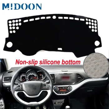 

Car Dashboard Cover Dash Mat Carpet Cape For Kia Picanto Morning 2012 2013 2014 2015 2016 2 Layers LHD RHD Auto Sunshade Cushion