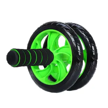 

New Muscle Exercise Equipment Home Fitness Equipment Double Wheel Abdominal Power Wheel Ab Roller Gym Roller Trainer Training