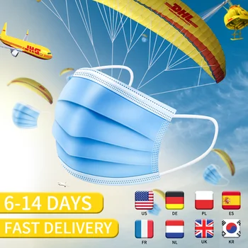 

Mouth Face Mask Disposable Masks 3-Ply Mouth Anti-Dust Mask NO BOX