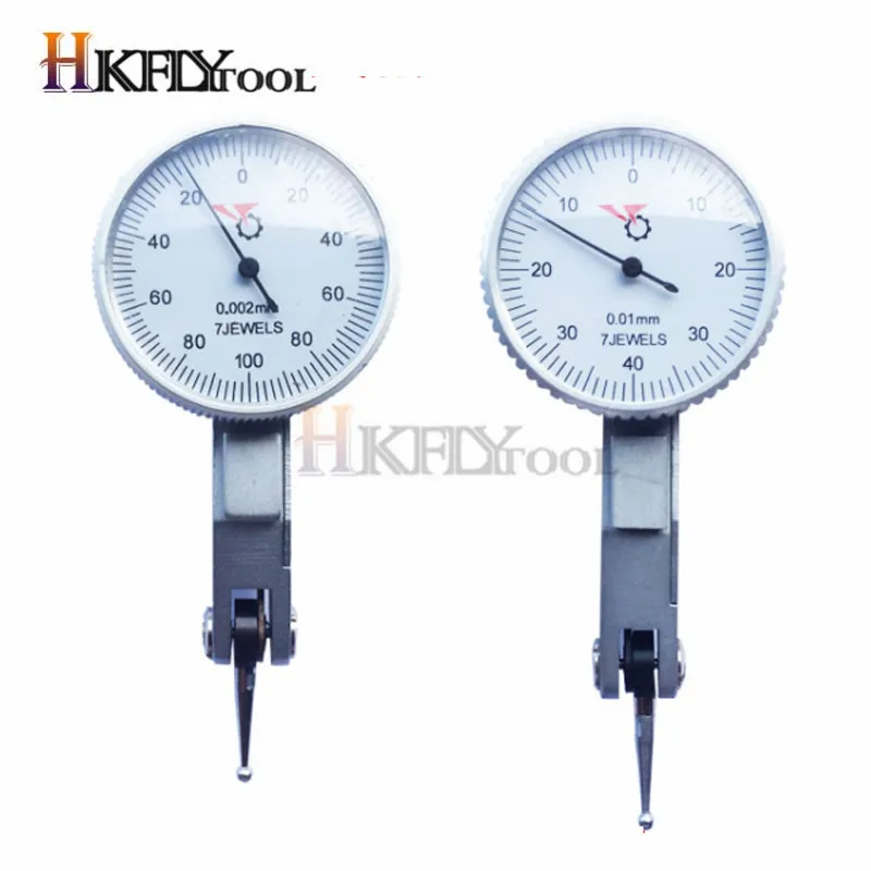 Messuhr-Testanzeige – 0,01 Mm Präzision, 0–0,8 Mm, Aluminium, Inkl. Schwalbenschwanzklemmen Und Koffer