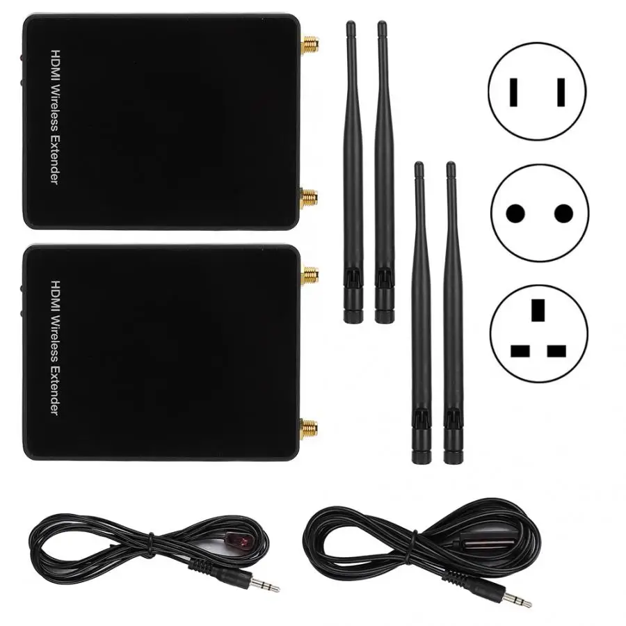 HDC-E5100W 100 м HDMI видео беспроводной удлинитель передатчик приемник адаптер 100-240 в HDMI 1.4b/HDCP 1,4 HD Дисплейные устройства