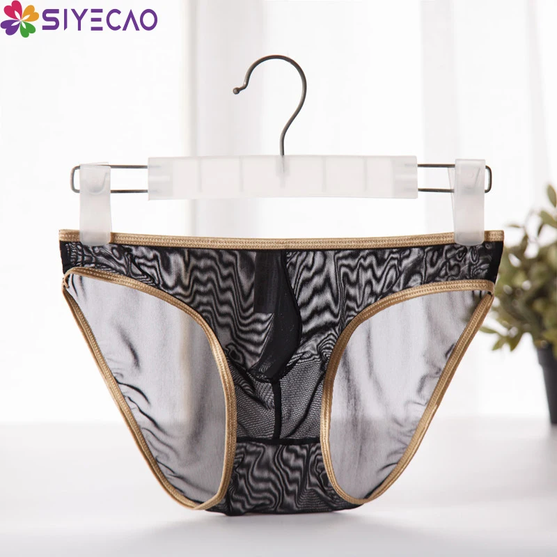 

Men's Sexy See Through Gauze Briefs Mesh Sheer Mesh Stretchy Seamless Panties Underwear Transparent Ultra-thin Male Lingerie