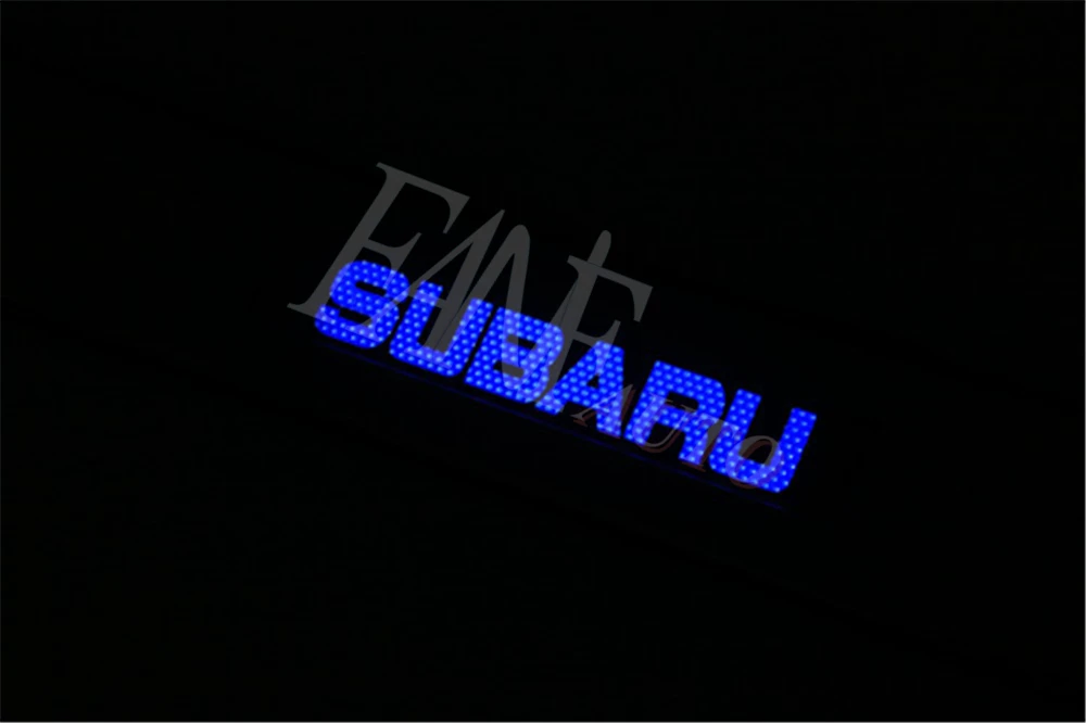 Нержавеющая сталь светодиодные пороги Накладка защита порогов защитная накладка для Subaru Outback Legacy 2009