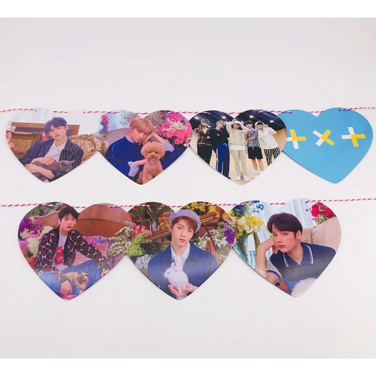 Kpop Фото Коллекция ЛЮБОВЬ Висячие флаги BLACKPINK GOT7 TXT v jungkook jimin rm suga jin подарок