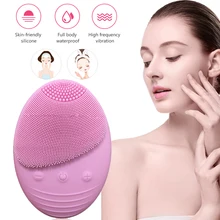 Очищающая щетка для лица, ультразвуковая Очищающая щетка для лица, электрическая Очищающая щетка, средство для ухода за кожей, очищающее средство, массажер, Беспроводная зарядка