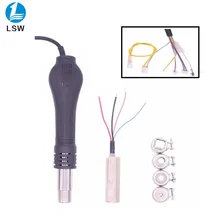 Горячего воздуха распайки пистолет+ нагреватель+ насадки для SAIKE машины 909d 952d 852D+ 898D 220 В/110 В