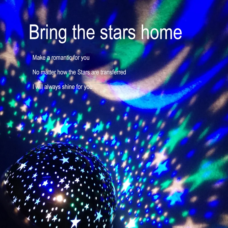 

Star projector moon Lamp starry Night Light LED star light lampara luna USB Bedroom Party rechargeable night light for child