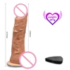 Remote Control Dildo with Suction Cup ABS+TPE Silicone Male Artificial Woman Masturbator Sex Toys For Female Penis T10008 1